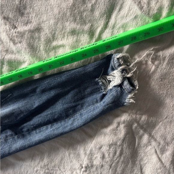 Zara Jeans Women's size 34 Skinny Button Fly Distressed Destroyed Medium Wash - Picture 7 of 7